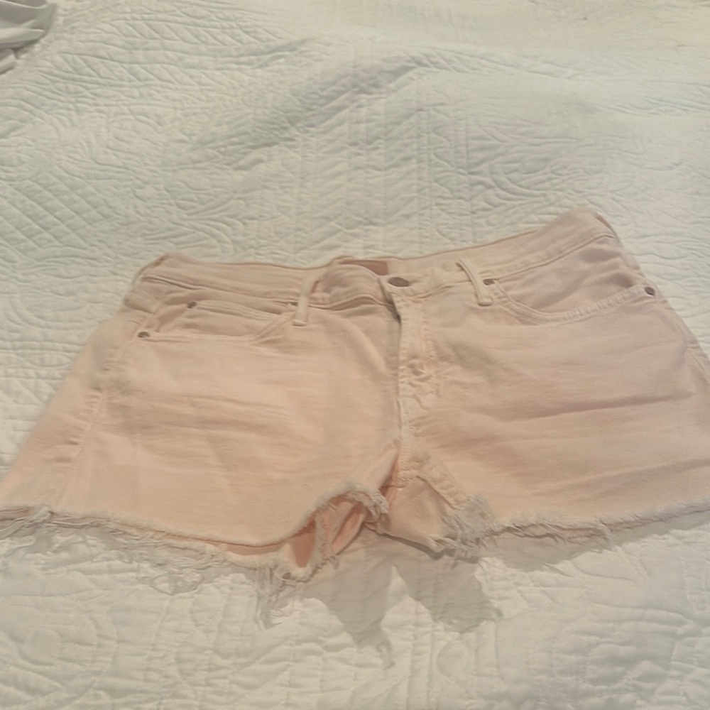 Women's Pink Denim Shorts